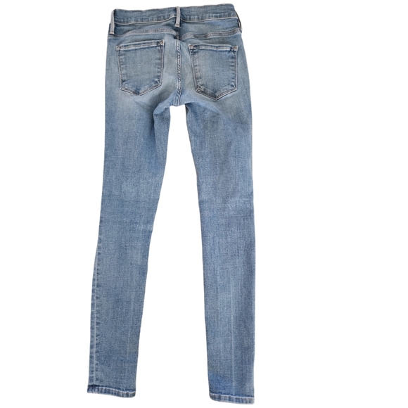 LAST CHANCE! Frame Light Blue Skinny Ankle Jeans - Picture 5 of 7